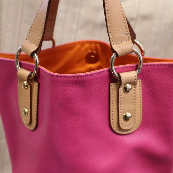 Maurizio Taiuti Handbags - Maurizio Taiuti Leather Pink colored Bucket Bag